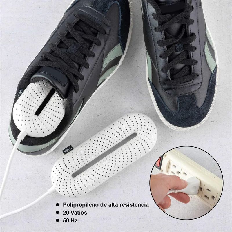 GENERICO - Secador De Zapatos Eléctrico Portátil Color Blanco