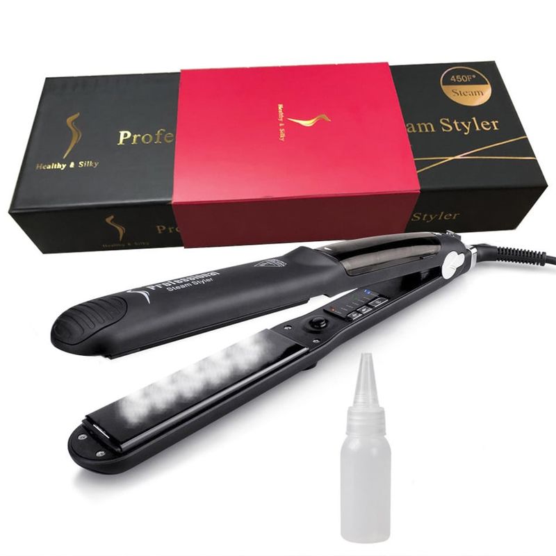 GENERICO - Plancha Profesional Para El Cabello A Vapor O Tratamientos_.