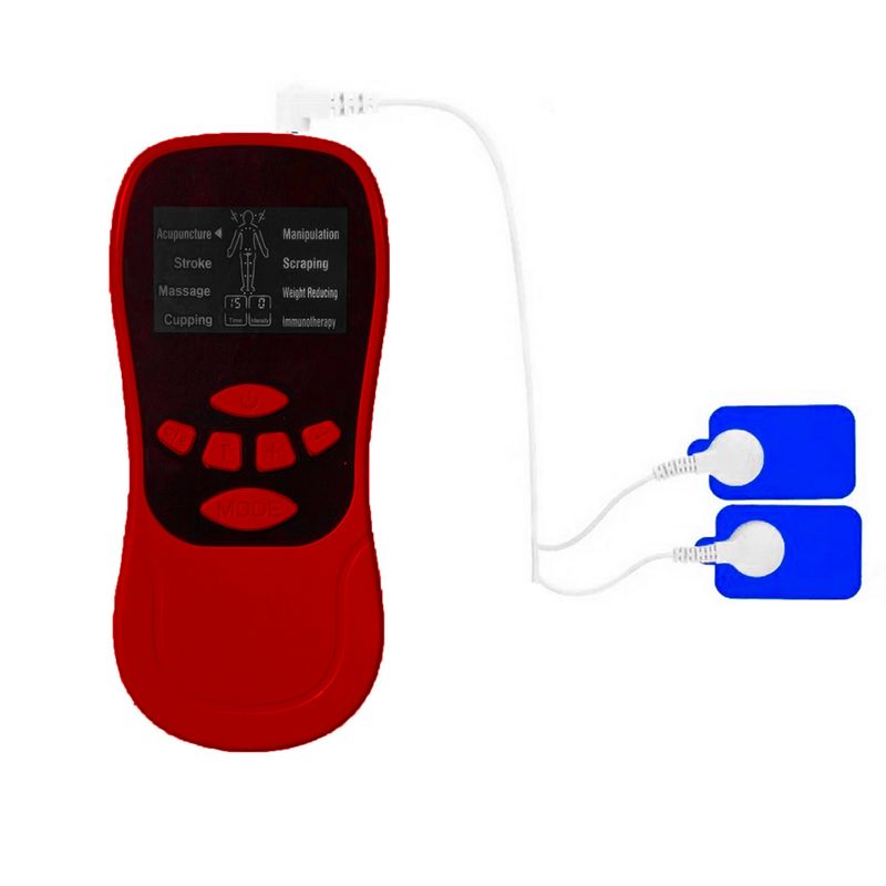 GENERICO - Estimulador Masajeador Muscular Eléctrico 8 Modos+ 2 Parches