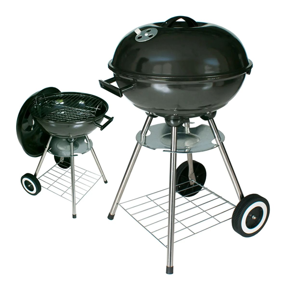 HOME ELEMENTS - Asador a Carbón BBQ Portable con Ruedas Home Elements HEJL22017A