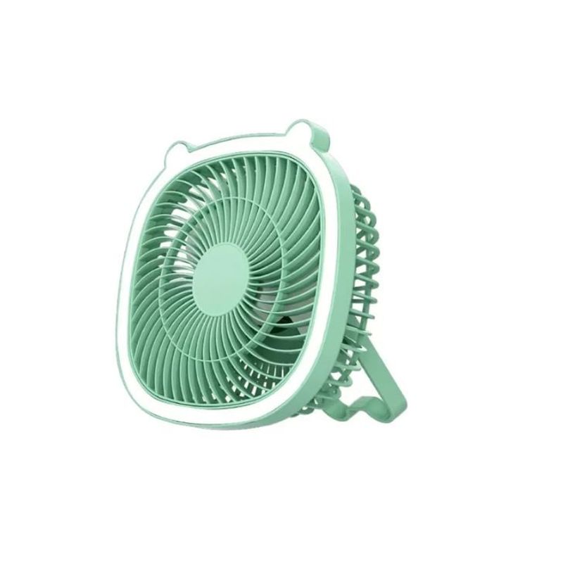 SHEN HUANG - Mini Ventilador De Mesa Recargable 3 Velocidades Led