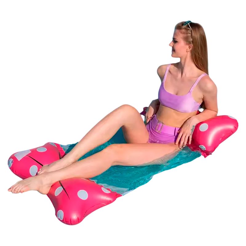 GENERICO - Flotador Hamaca 2 Lados Diseño Niños Adultos Piscina Rosado