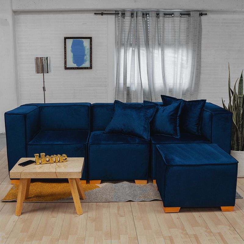 ARMONIA HOME - Sala Modular Burgos Azul 5PTOS