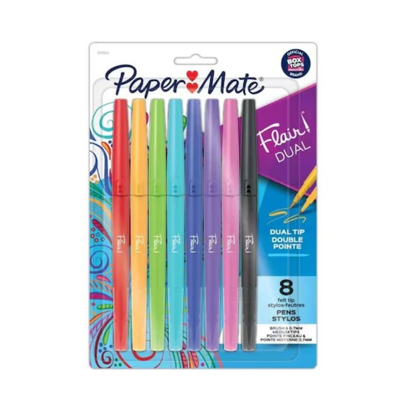 PAPER MATE - Micropunta Flair M & Pincel X 8 Ref 2181387 Paper Mate