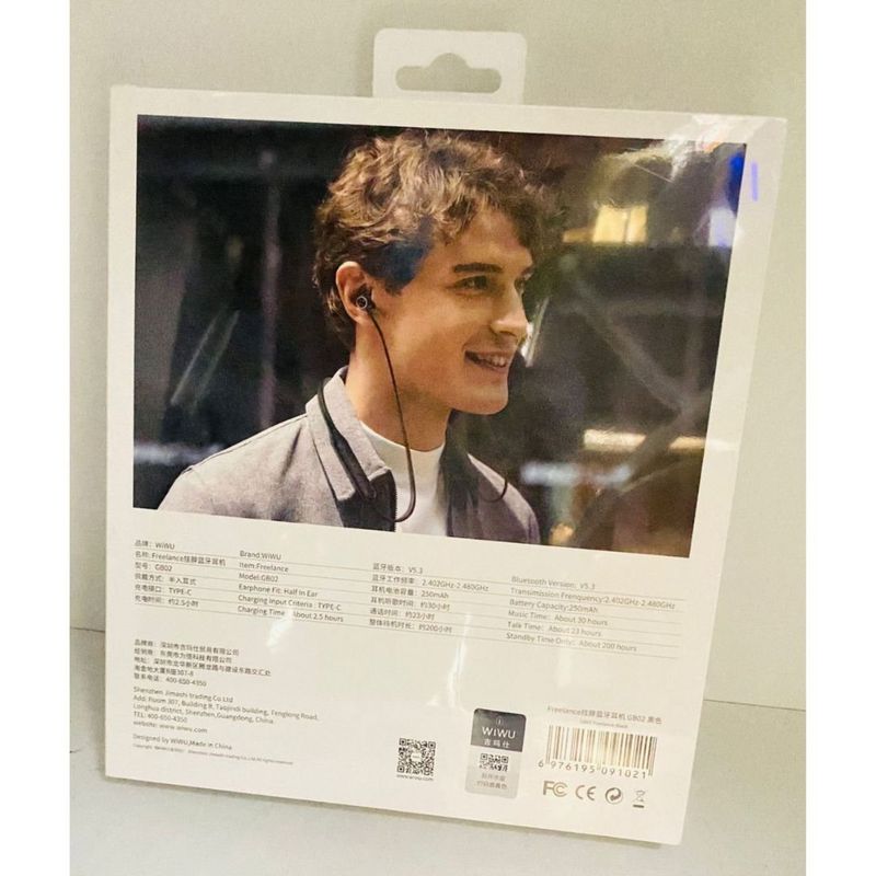 ADAPTEC - Auriculares Recargables Para El Cuello Bluetooth Wiwu Gb02 FREELANCE.