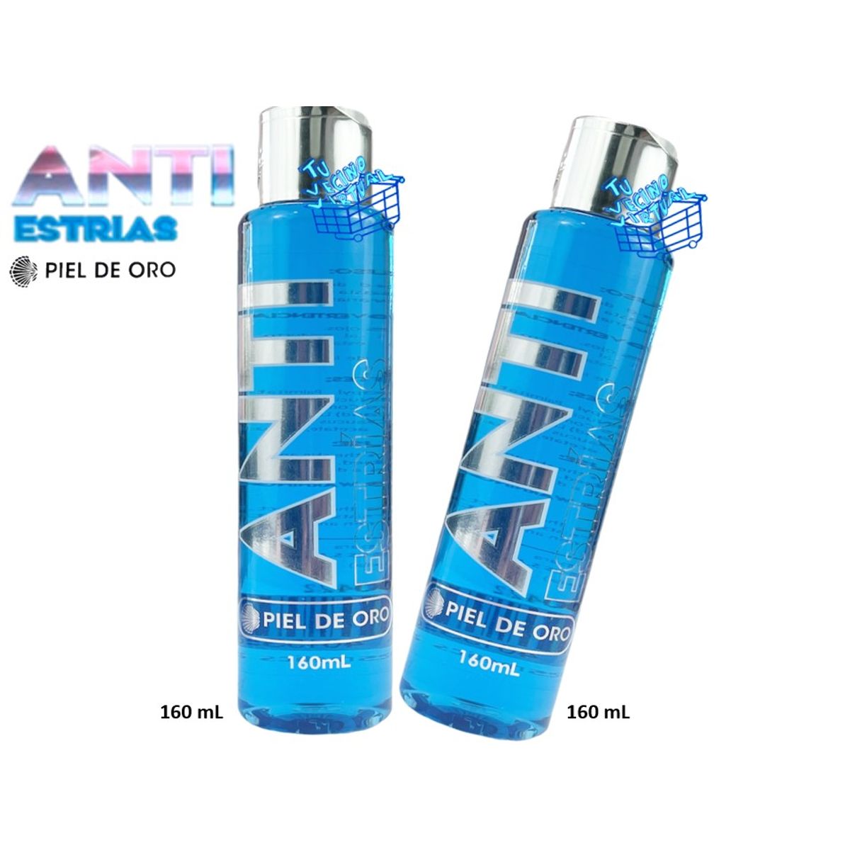 PIEL DE ORO - Antiestrias X2  piel de oro 160 mL