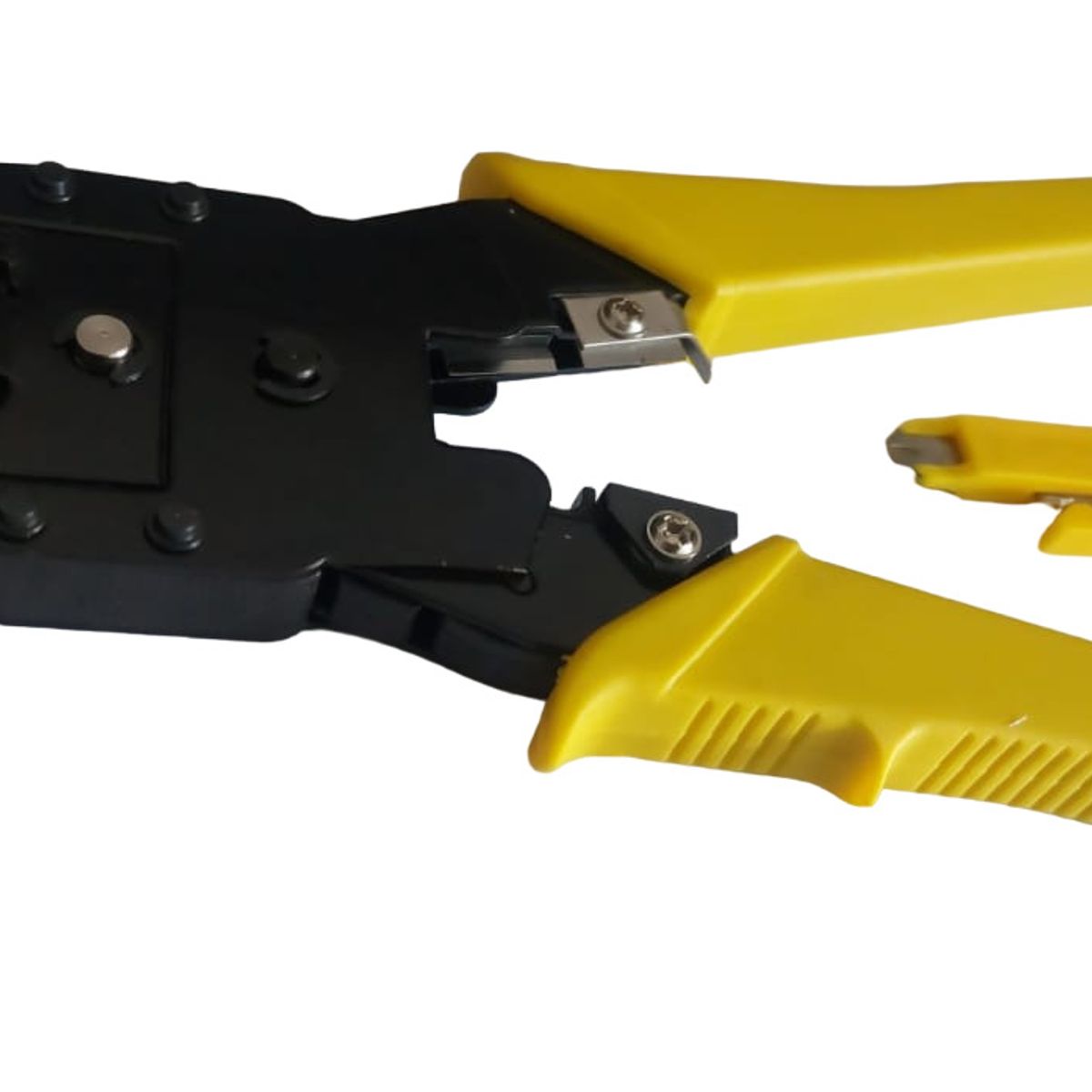 GENERICO - Pinza Ponchadora Conectores Red Rj45 Rj11 Rj9 Con Pela Cable