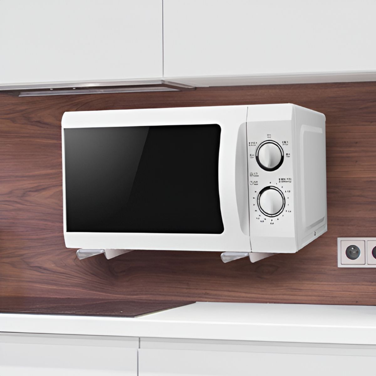 GENERICO - Soporte De Pared Para Horno Microondas Techgo Sph1 Negro