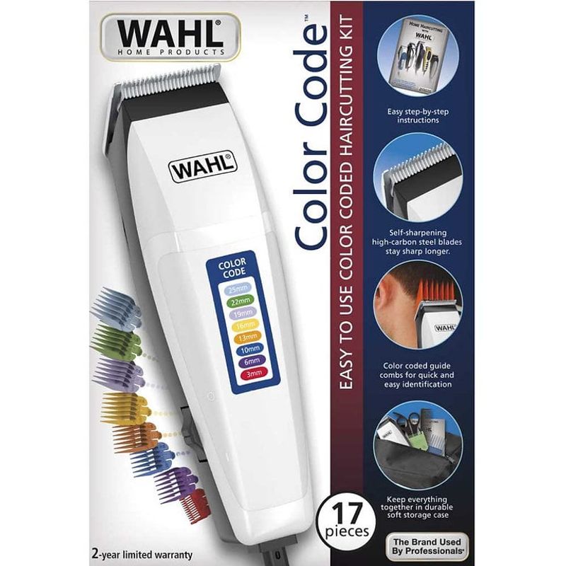 WAHL - Maquina Wahl Color Code 17 Piezas Haircutting Kit