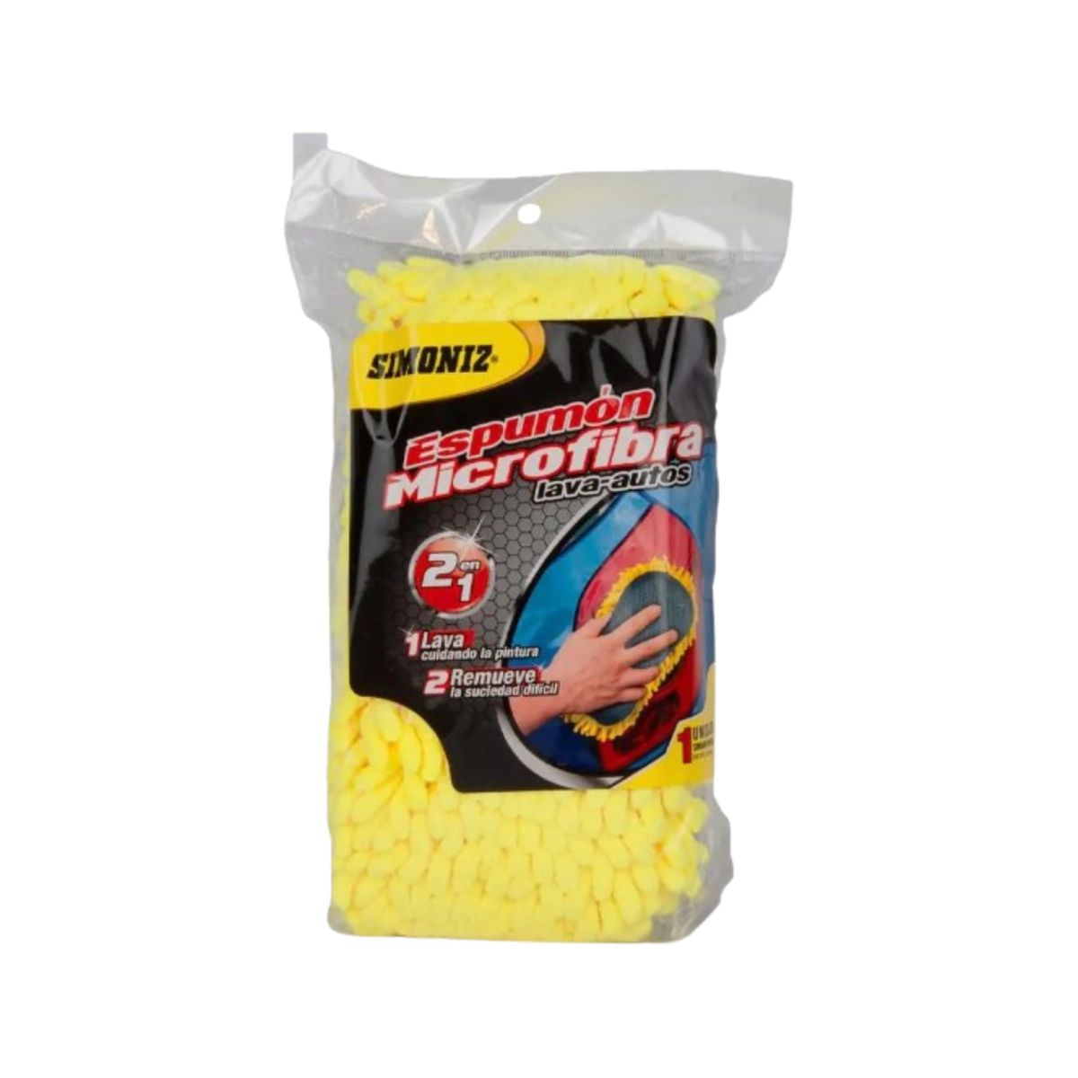 SIMONIZ - Espumón Microfibra Amarillo Simoniz - Lava Autos 2en1