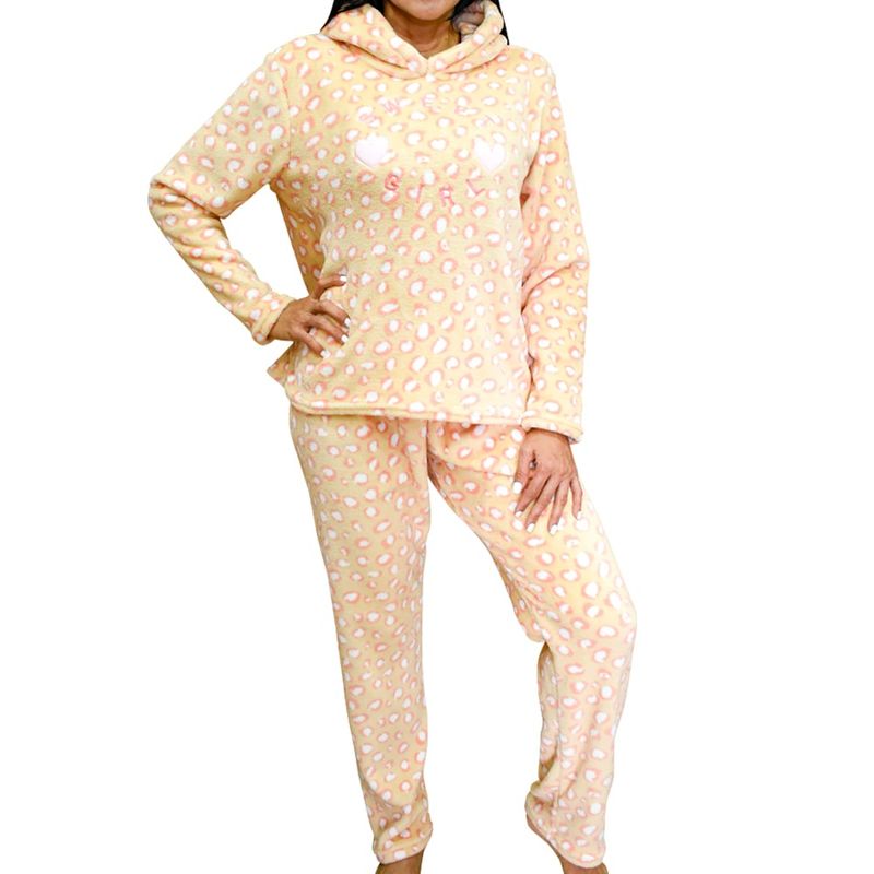 PRIMORDIAL - Pijama beige para dama