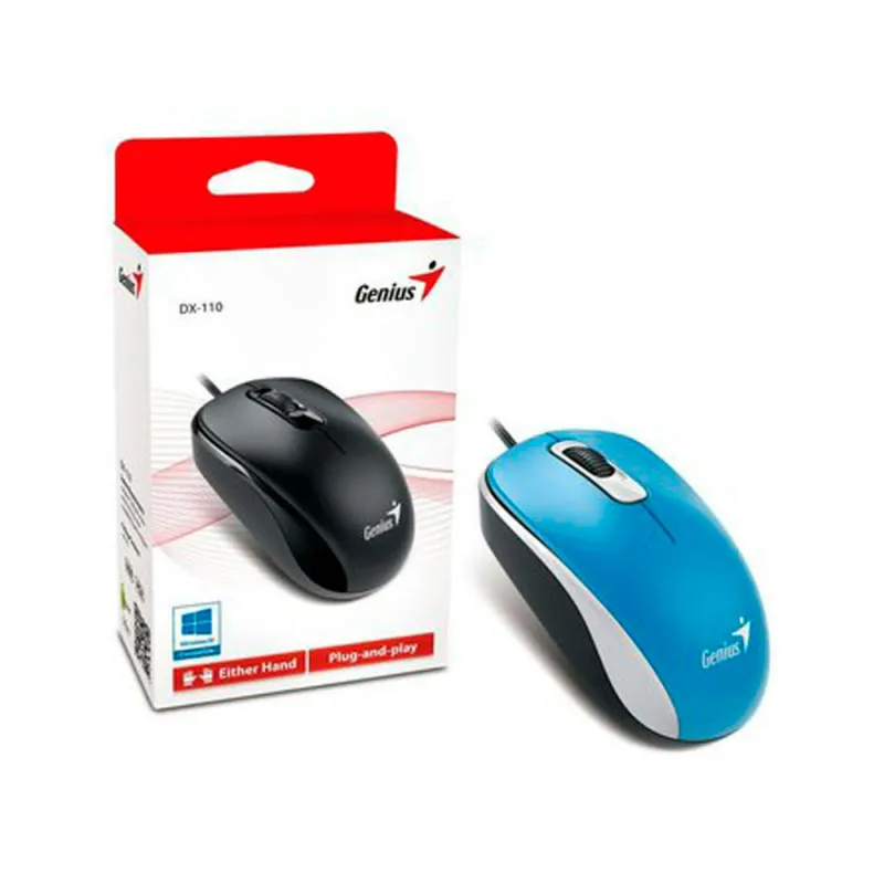 GENIUS - Mouse Genius DX-120 USB Alambrico Azul