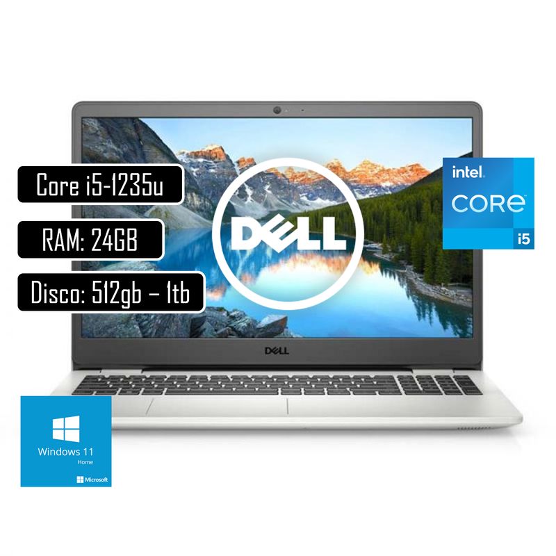 DELL - PORTATIL DELL INSPIRON Intel Core i5-1334U Ram 24GB SSD 512GB - 1TB HDD 156 - WIN11 PRO