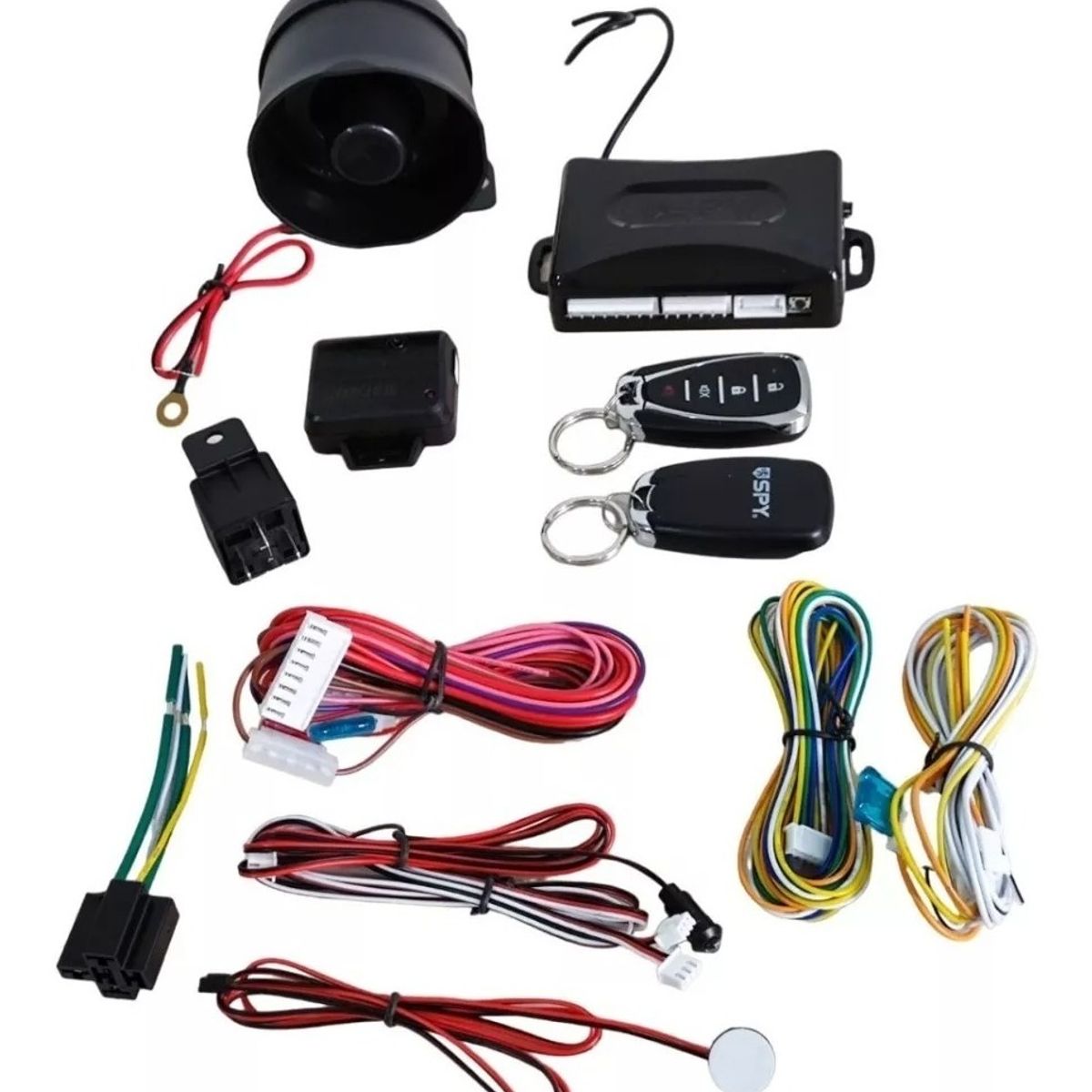 SPY - Alarma Carro 2 Control Antirrobo Bloqueo 4 Puertas Seguridad