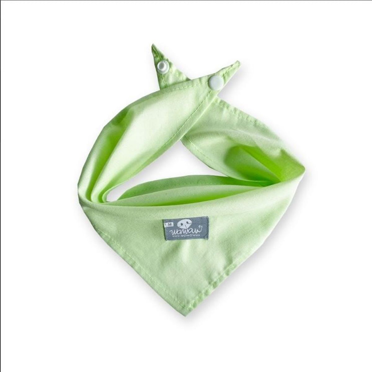 WAWAW - Pañoleta para perro talla XL unicolor verde medio Wawaw