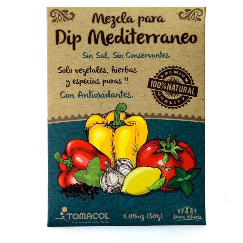 TOMACOL - Mezclas para Dip Mediterráneo x 30 Grs - Tomacol