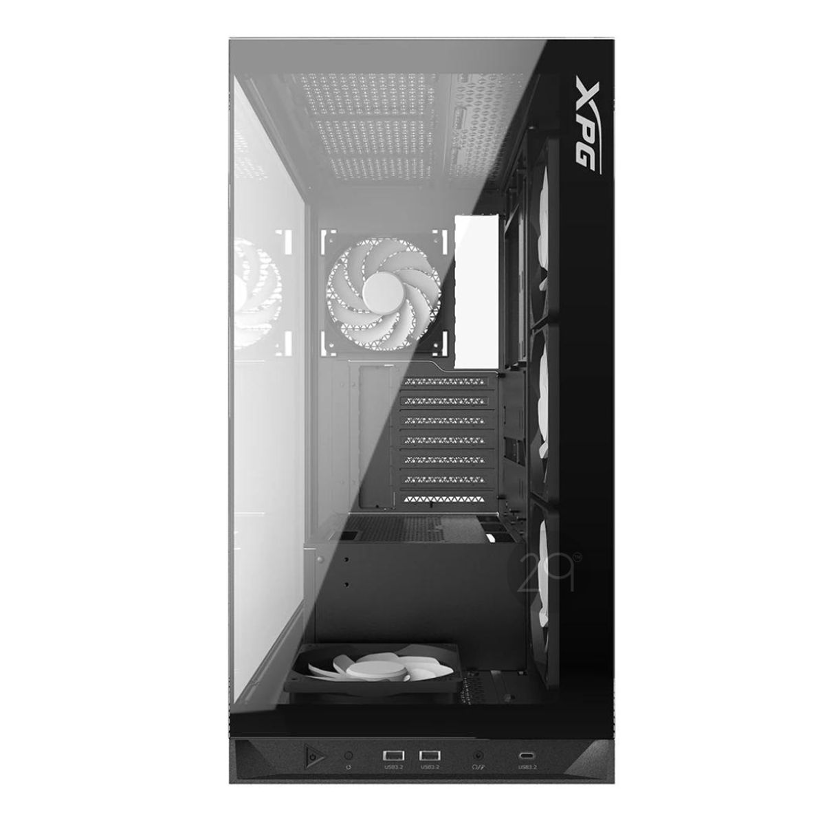 XPG - CAJA XPG ATX INVADER X 5 FANS NEGRO