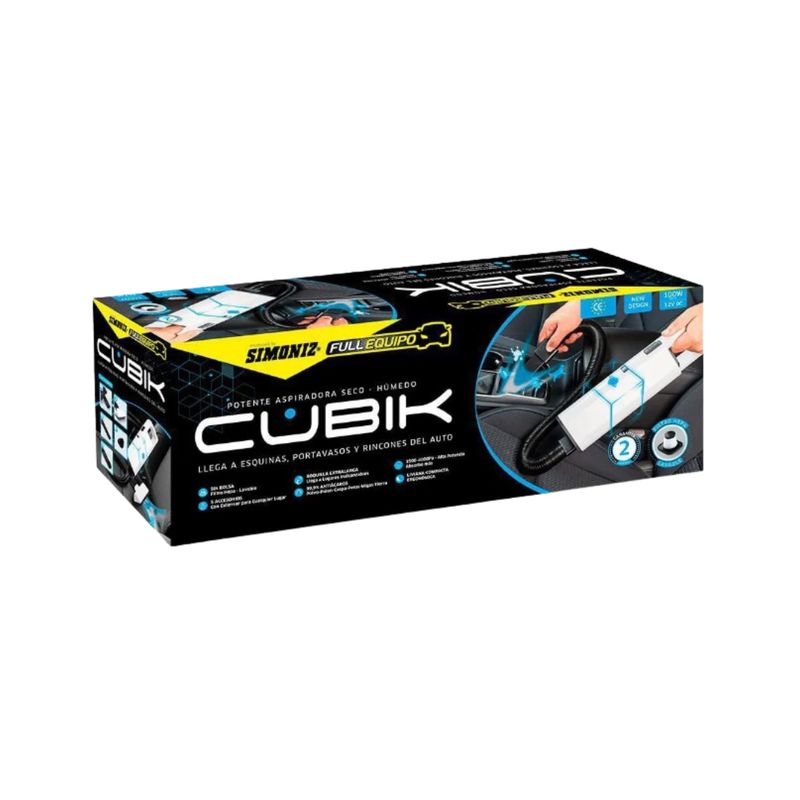 SIMONIZ - Aspiradora Cubik Full Equipo Simoniz - 100W12VDc