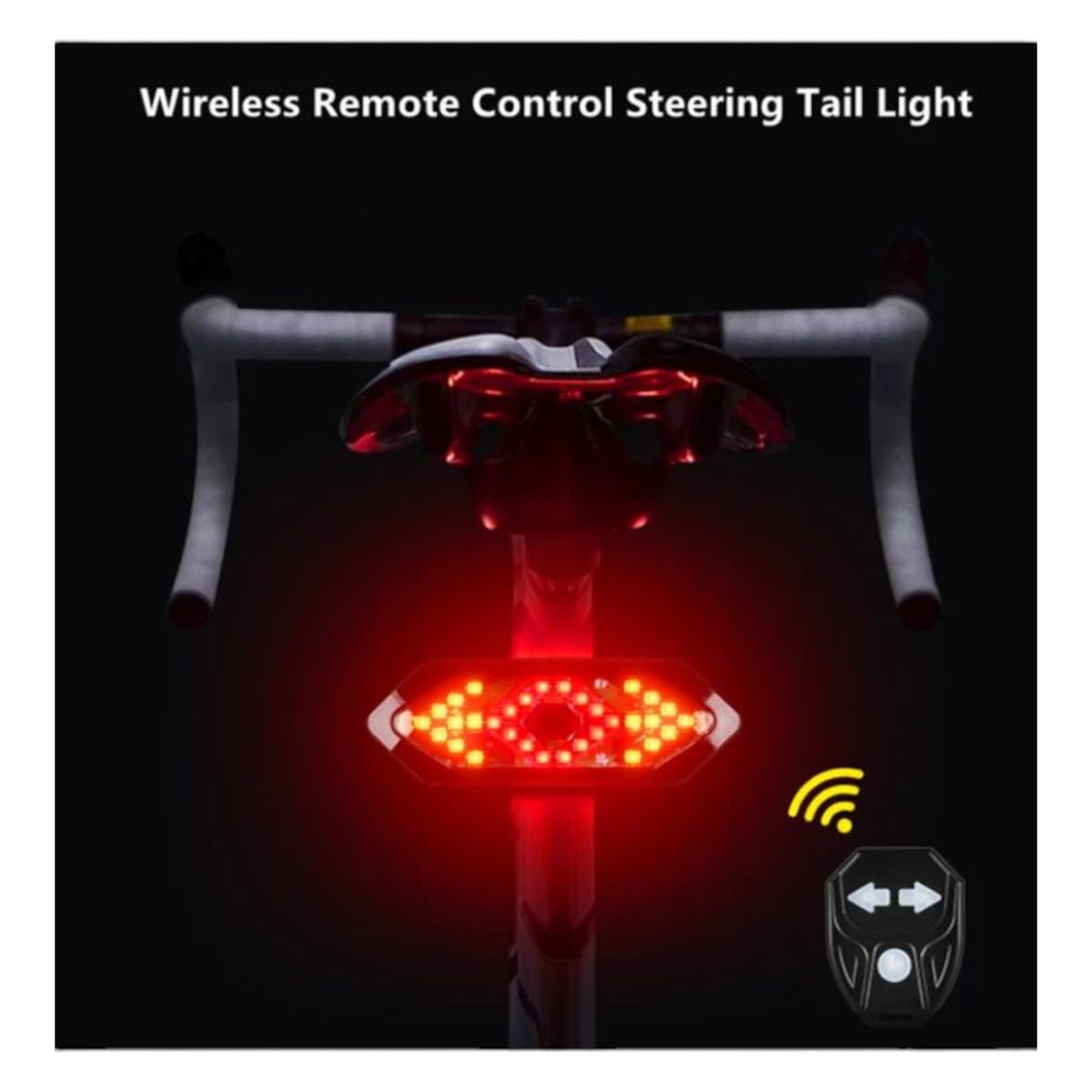 GENERICO - Luces Direccionales Bicicleta Led Recargables Control Remoto