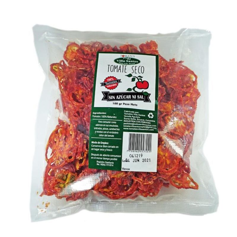 VILLA SANTOS - Tomates Secos Bolsa x 100 Grs – Villa Santos