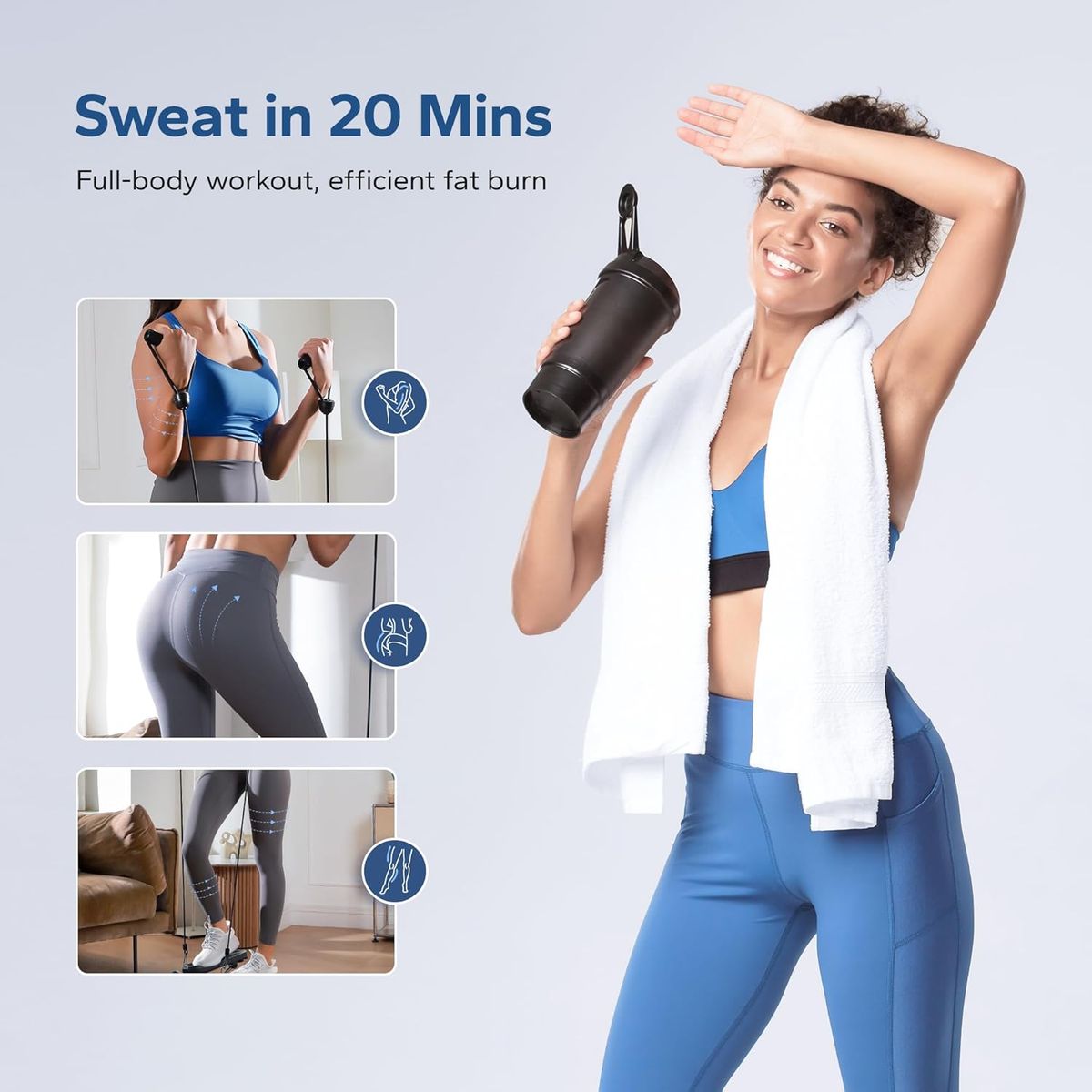 GENERICO - Escaladora Steppers Para Ejercicio Con Bandas Resistencias