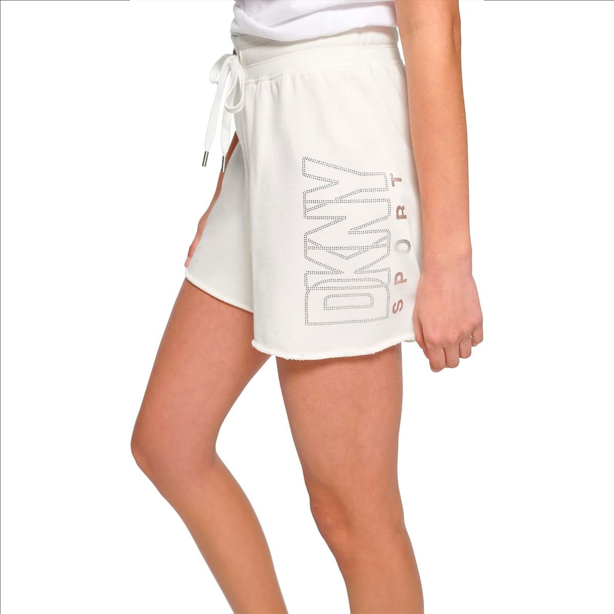 DKNY - Short Dkny Para Mujer Wmn Blanco Casual Con Algodón Fresco