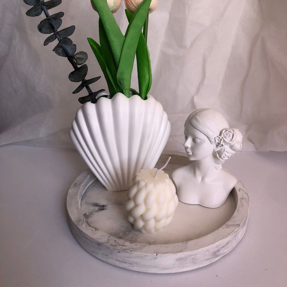 DECORACIONES ALE Y GABI - JARRÓN DECORATIVO  A-MAR 9X15CMS