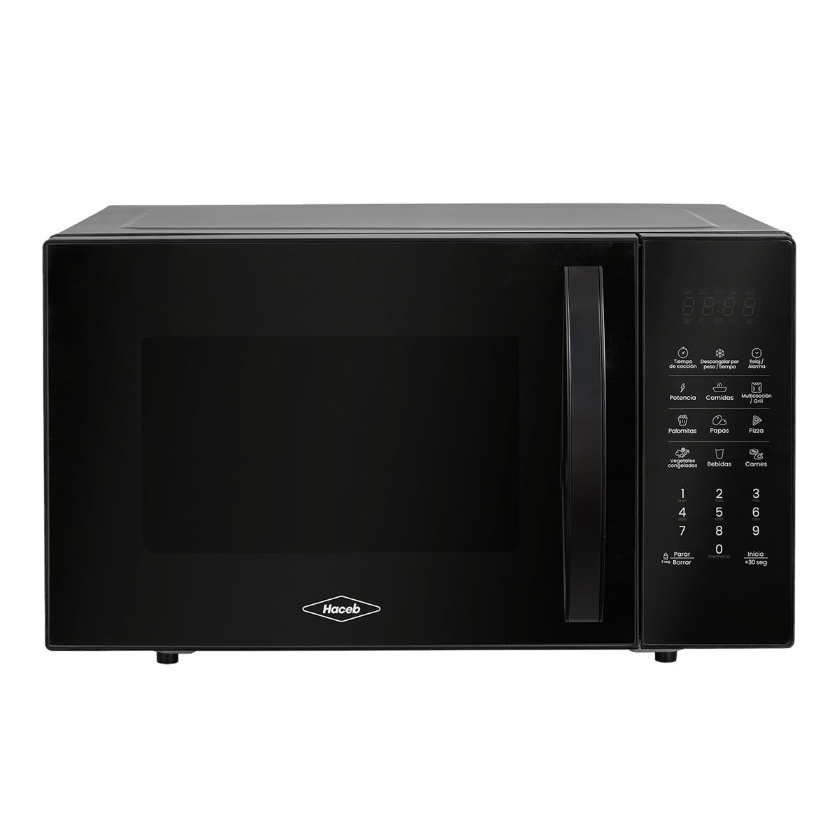 HACEB - Horno Microondas Haceb Negro con GRILL  de 25 Lts - 0.9