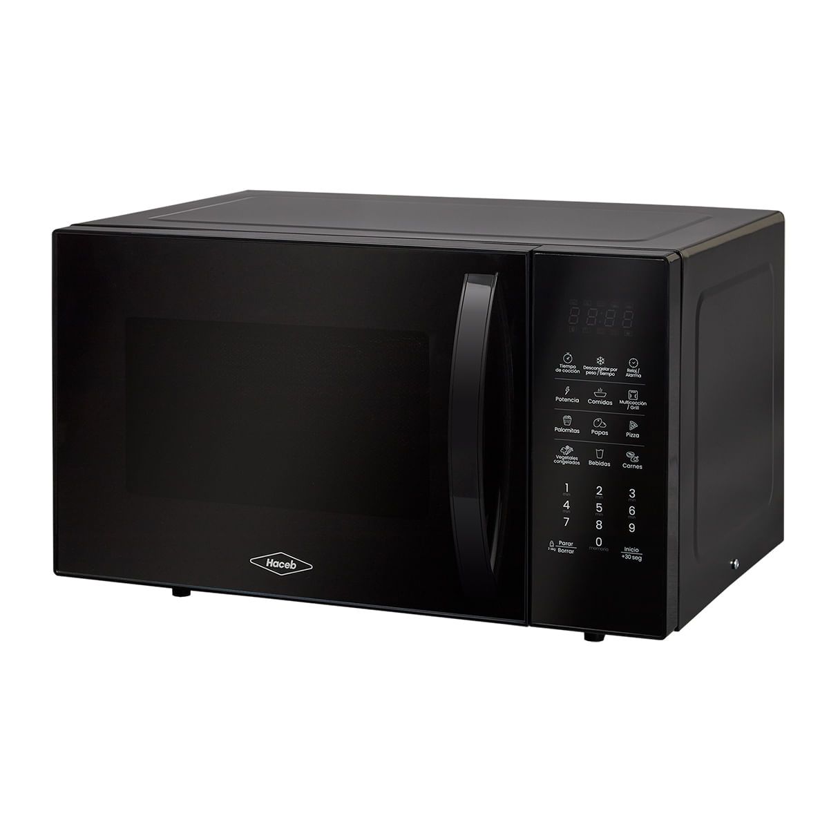 HACEB - Horno Microondas Haceb Negro con GRILL  de 25 Lts - 0.9