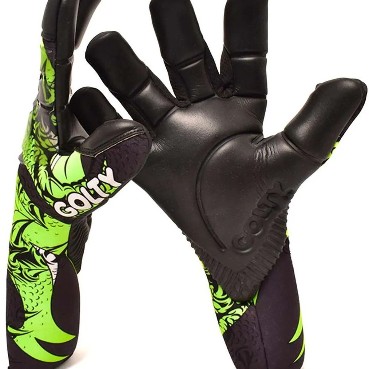 GOLTY - Guante De Futbol Golty Profesional Dragon Corte Hibrido