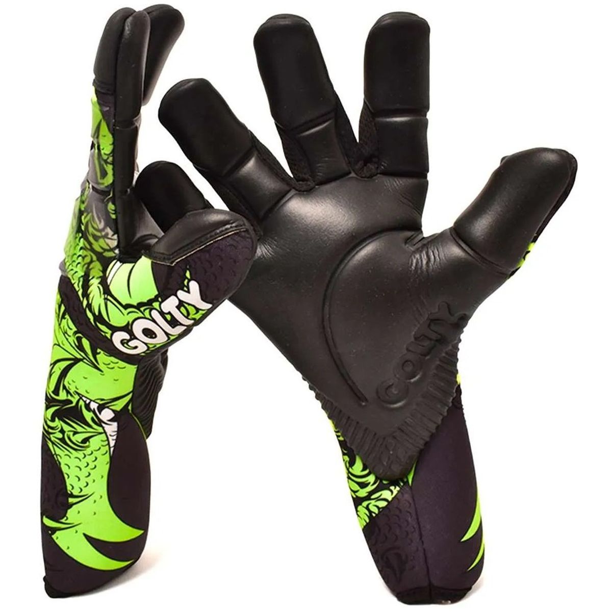 GOLTY - Guante De Futbol Golty Profesional Dragon Corte Hibrido
