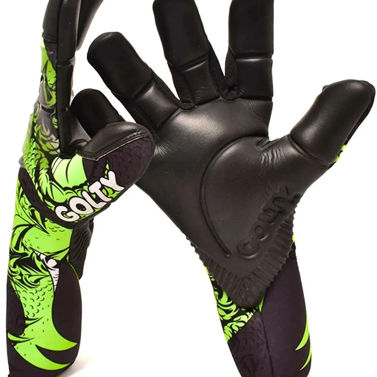 GOLTY - Guante De Futbol Golty Profesional Dragon Corte Hibrido