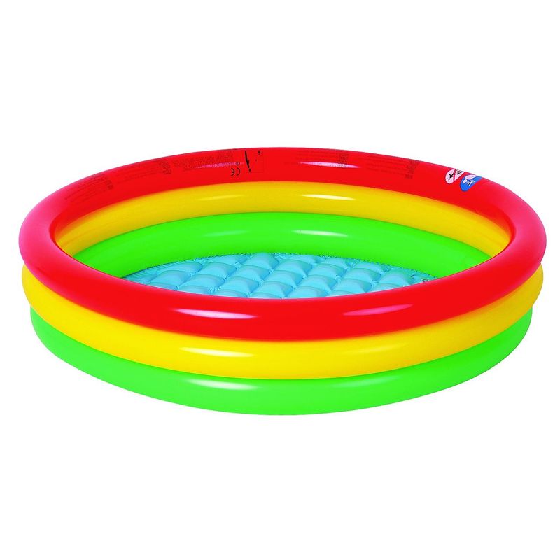 AVENLI - Piscina Inflable Niños 3 Aros 100x 22cm Sunclub - Amarillo - 95L