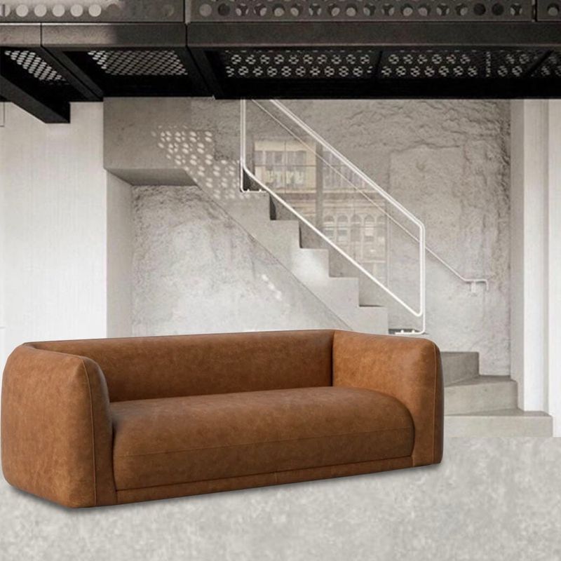 22 GRADOS DECORACION - Sofa Hurricane en Cuero Natural legitimo 205x100cm