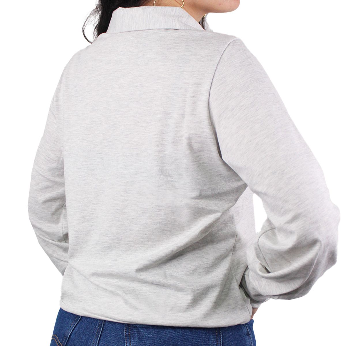 LEC LEE - Camiseta polo manga larga para mujer Lec Lee