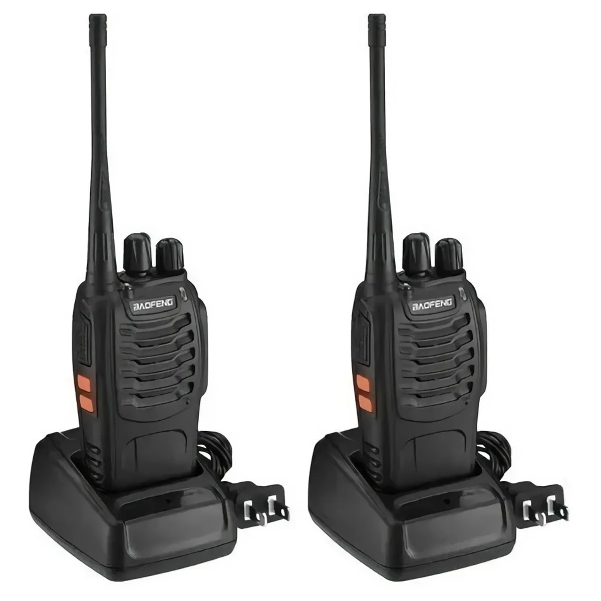 BAOFENG - 2 Radio Comunicadores Walkie Tokie Manos Libres Seguridad