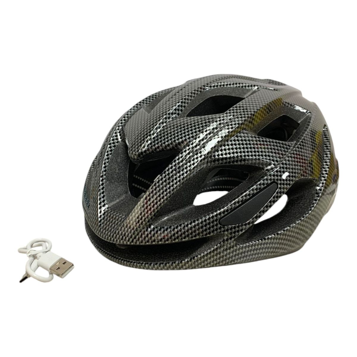GENERICO - Casco Con Luz Led Trasera Para Ciclismo Bicicleta