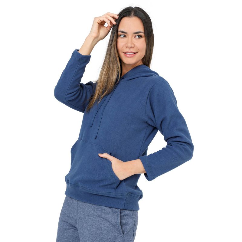SANTANA - Hoodie Térmico Mujer Quebec Santana Petróleo_.