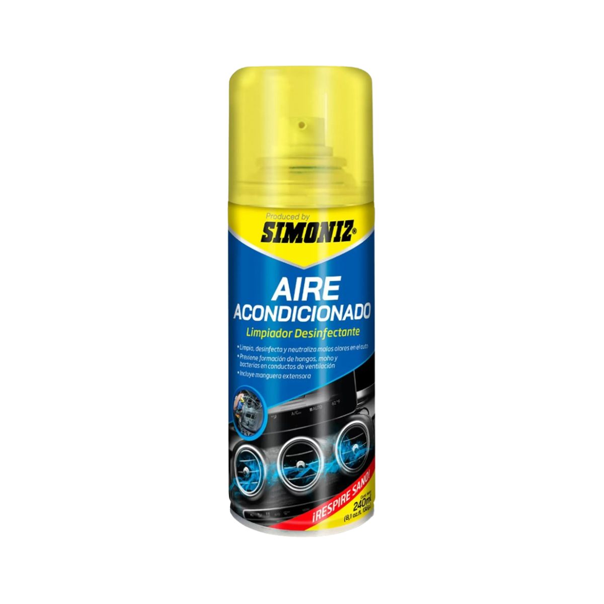 SIMONIZ - Limpiador Desinfectante De Aire Acondicionado - 240ML