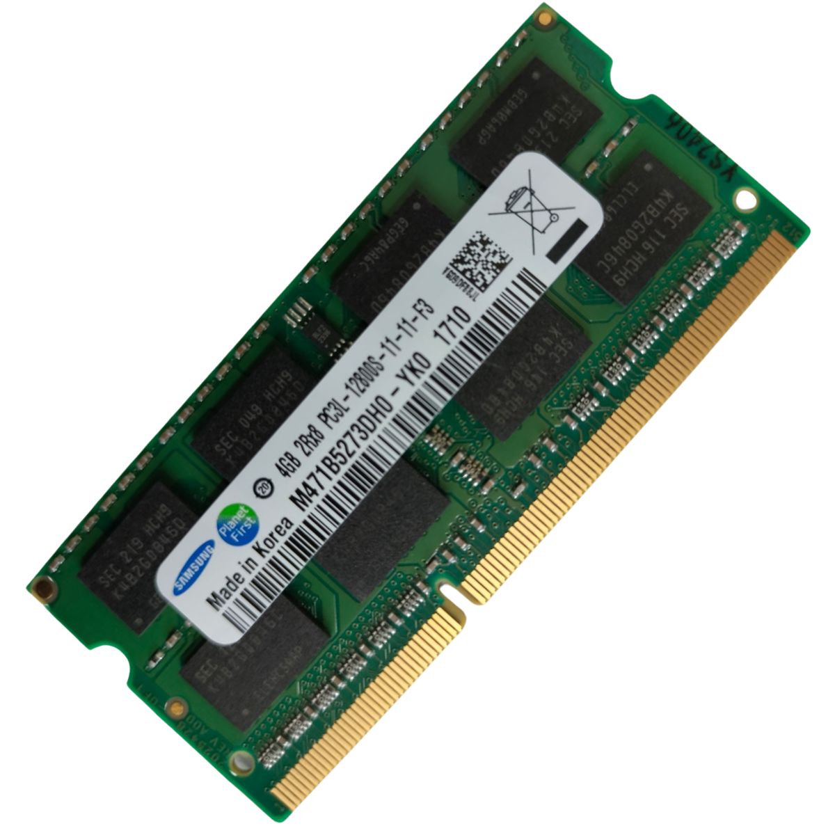 SAMSUNG - Memoria Ram 4gb Samsung Pc3l 12800 - 1600 Mhz Para Portatil