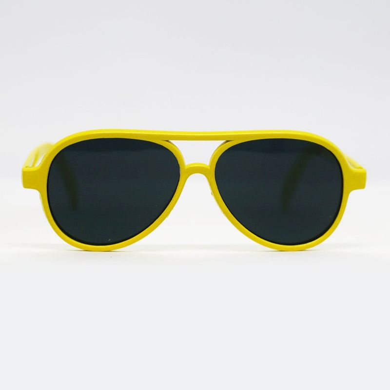 AT NIGHT SUNGLASSES - Gafas de sol At Night Niños Aviador clásicas Amarillas UV400