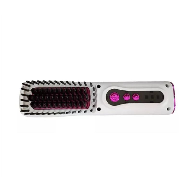 GENERICO - Cepillo Alisador Plancha Cabello Inalambrico Ceramica LED