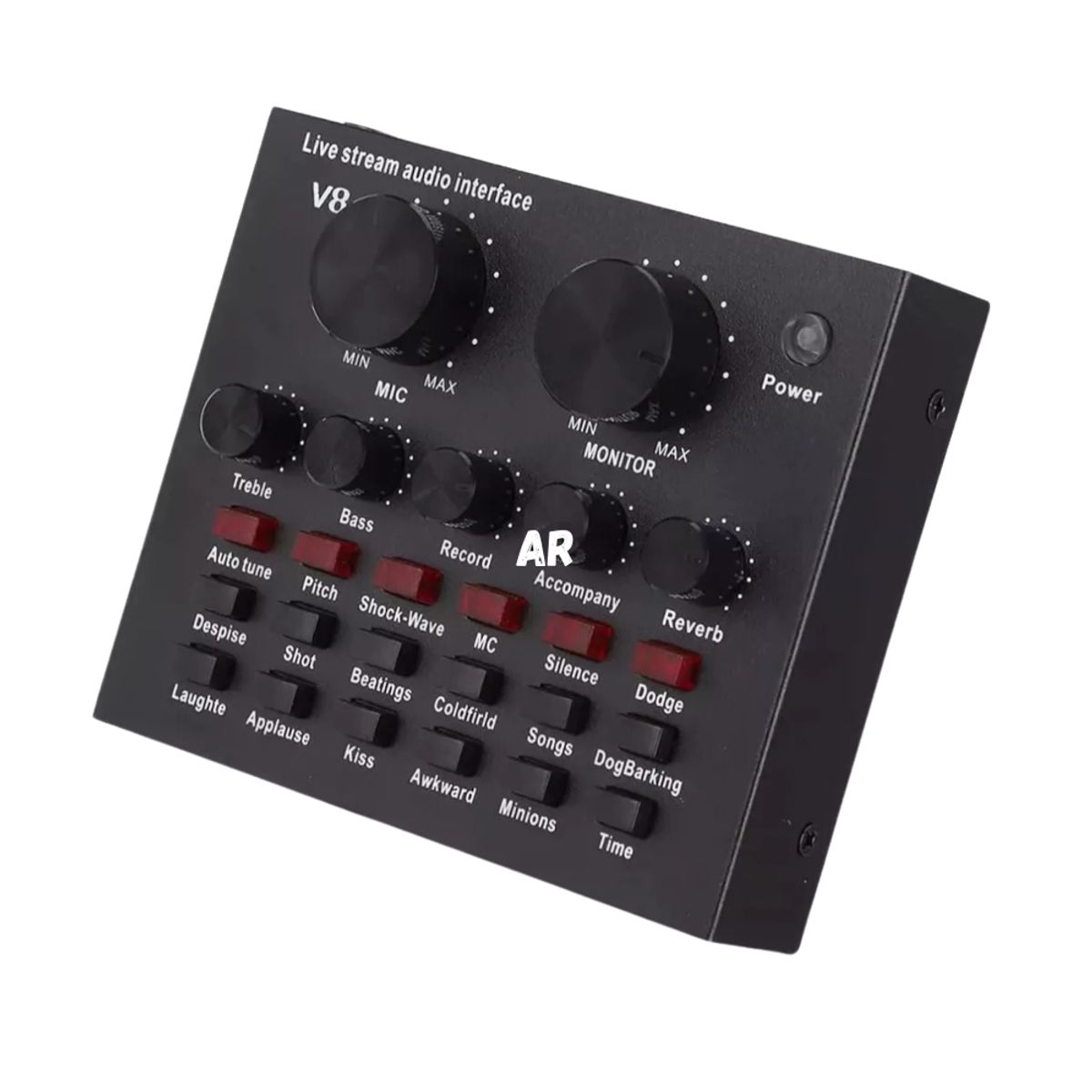 GENERICO - Tarjeta De Sonido V8 Interfaz Consola De Audio Grabación