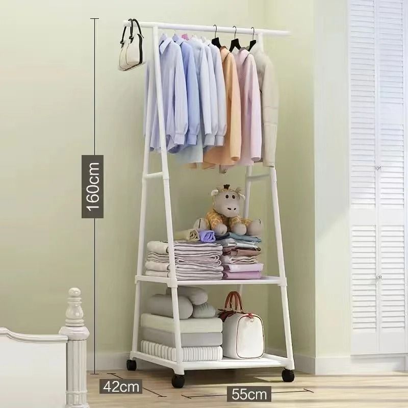 GENERICO - Organizador Ropa Estante Almacenamiento Ruedas Perchero Casa
