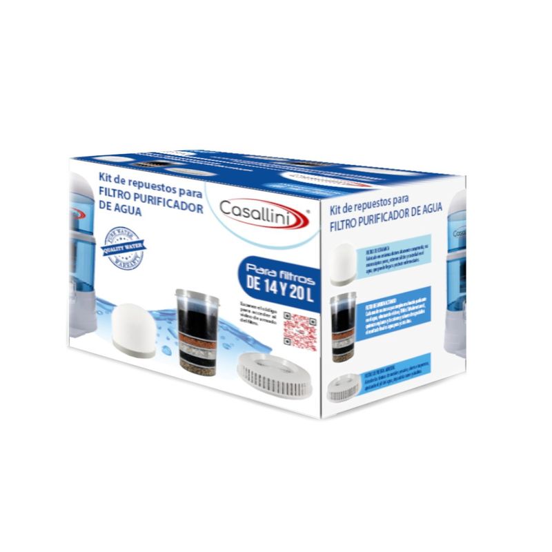 CASALLINI - Kit De Repuestos Para Filtro Purificador De Agua Casallini - Blanco