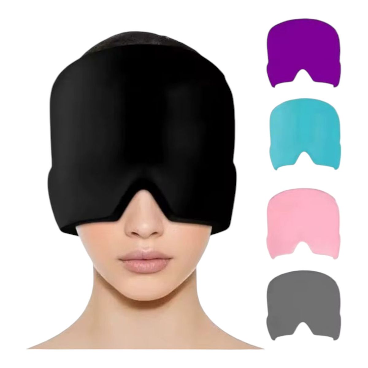 GENERICO - Gorro Gel Alivio Migraña Dolor Cabeza Compresa Frio Caliente