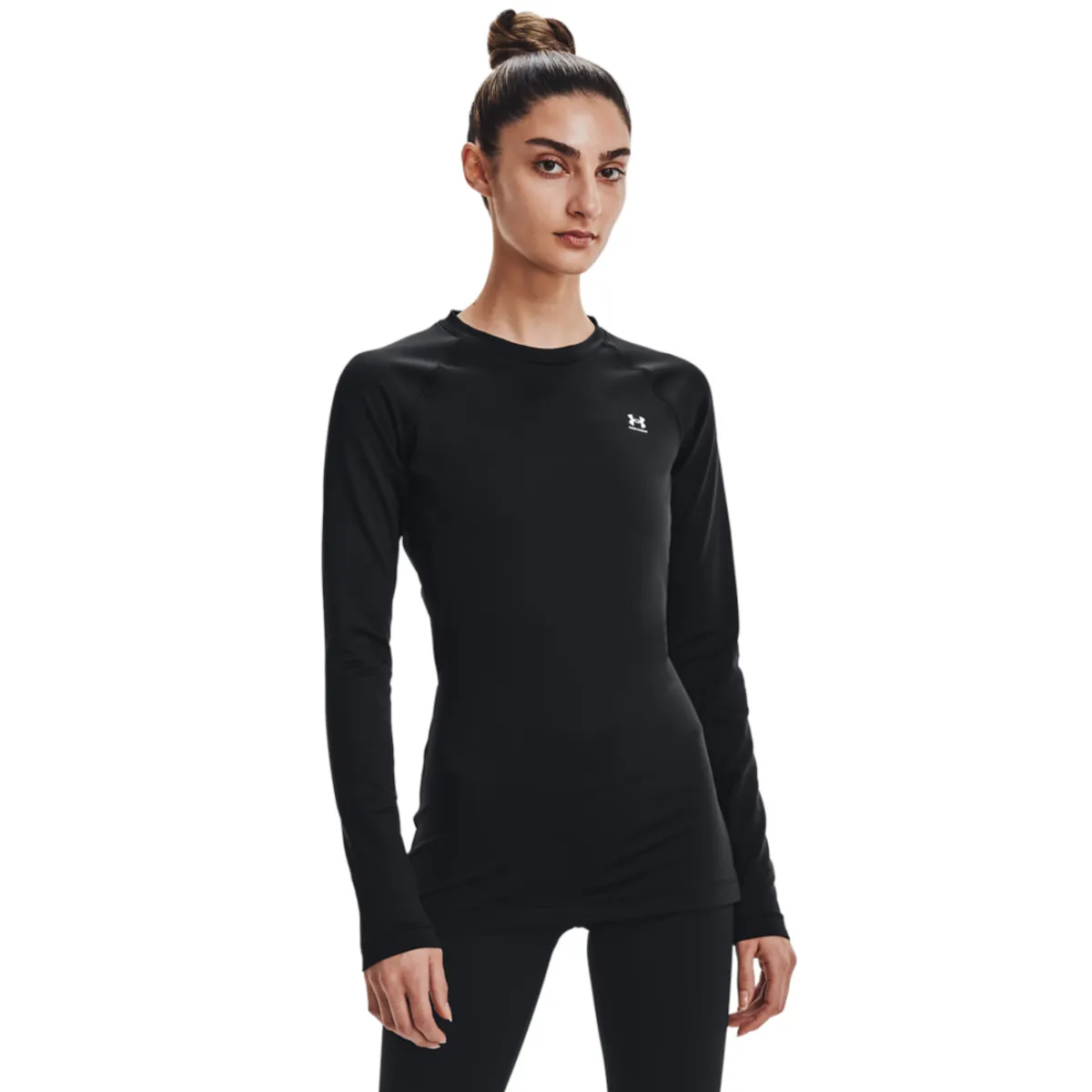 UNDER ARMOUR - Camiseta Compresión UA CG Authentics Crew Mujer 1368701-001-N11 UNDER ARMOUR