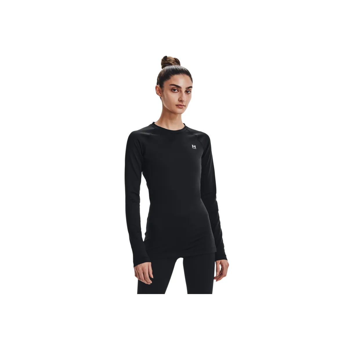 UNDER ARMOUR - Camiseta Compresión UA CG Authentics Crew Mujer 1368701-001-N11 UNDER ARMOUR