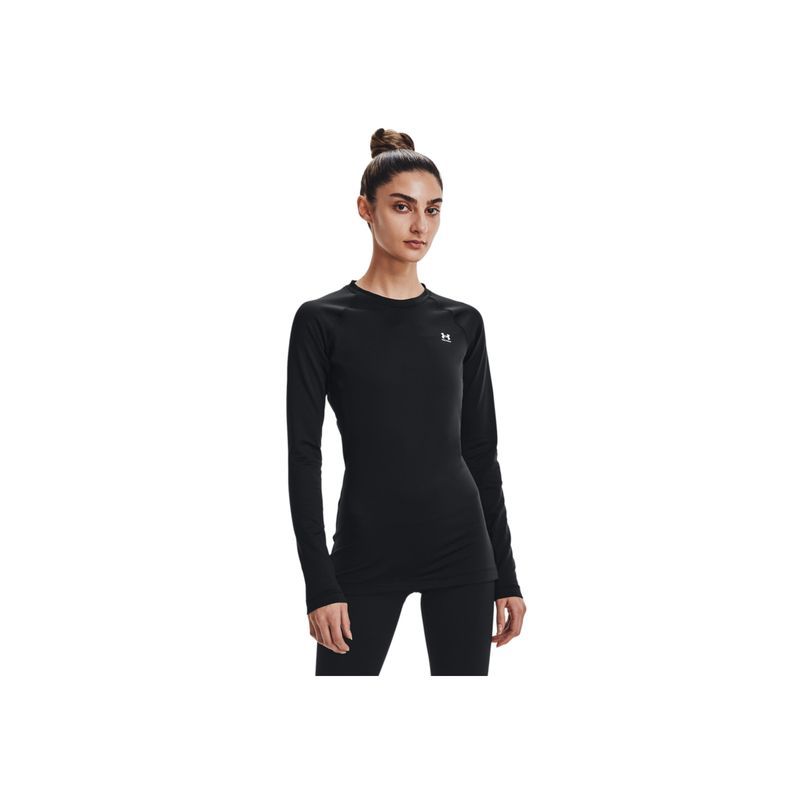 UNDER ARMOUR - Camiseta Compresión UA CG Authentics Crew Mujer 1368701-001-N11 UNDER ARMOUR