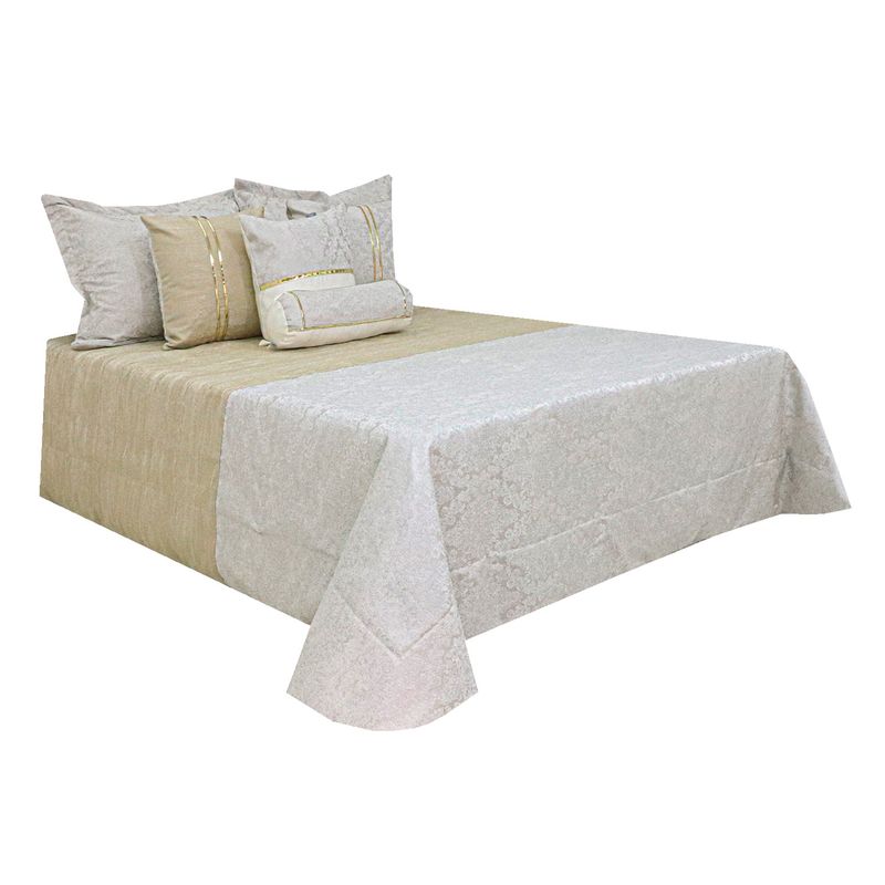 HOMETEX - TENDIDO MAGNIFIC QUEEN  DORADO